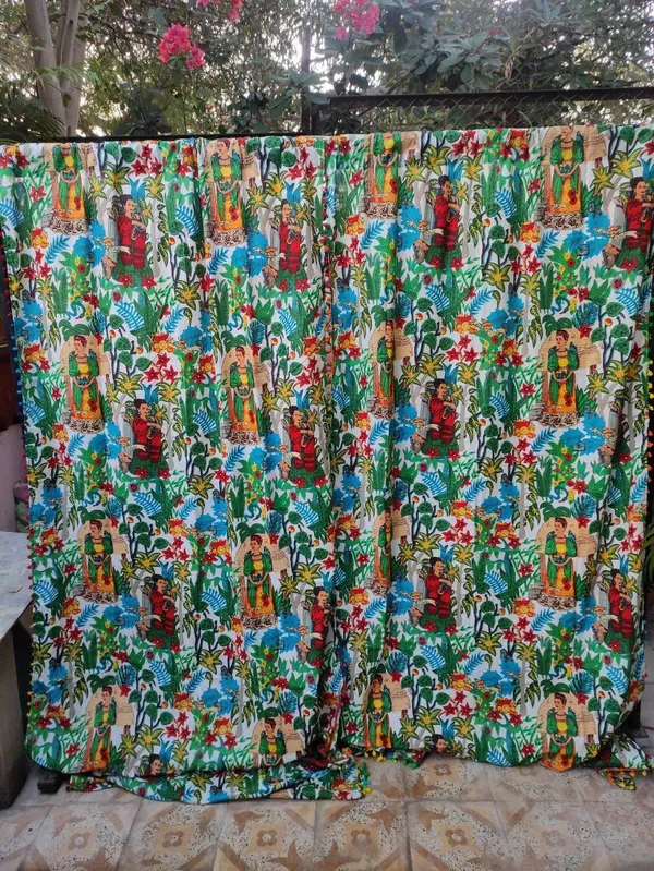 Frida_Kahlo_Curtain:_Pom_Pom_Lace,_Boho_Decor_(Set_Of_Two)
