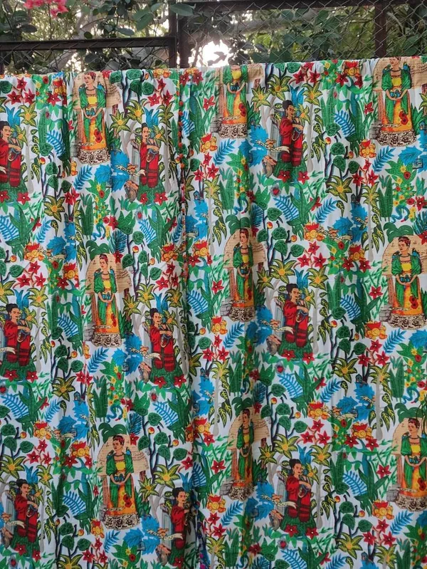 Frida_Kahlo_Curtain:_Pom_Pom_Lace,_Boho_Decor_(Set_Of_Two)