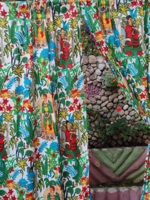 Frida_Kahlo_Curtain:_Pom_Pom_Lace,_Boho_Decor_(Set_Of_Two)