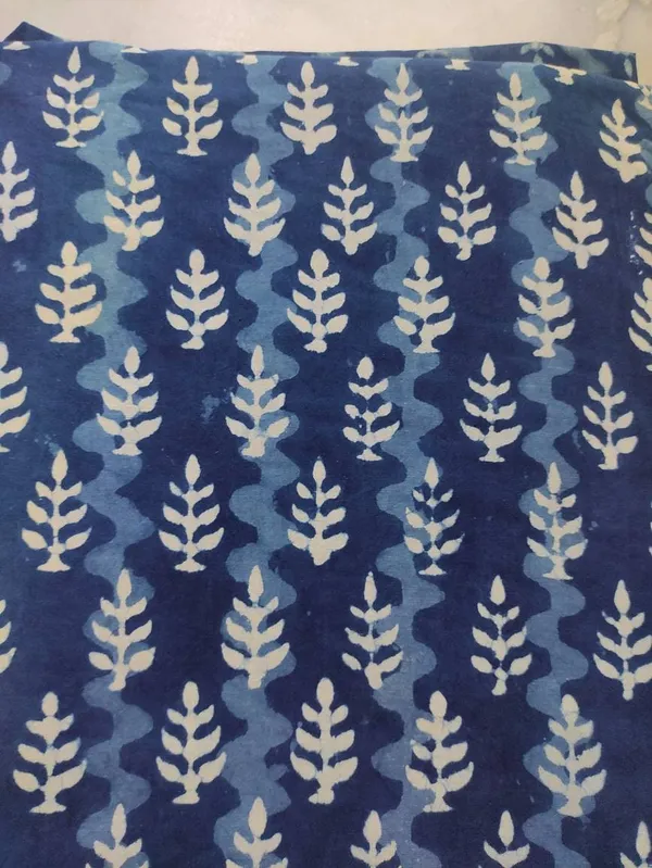 Indigo_Blue_Floral_Print_Cotton_Fabric:_Hand_Block_Print