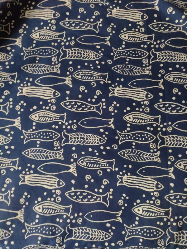 Indigo_Hand_Block_Cotton_Fabric:_Fish_Print,_44"_Wide