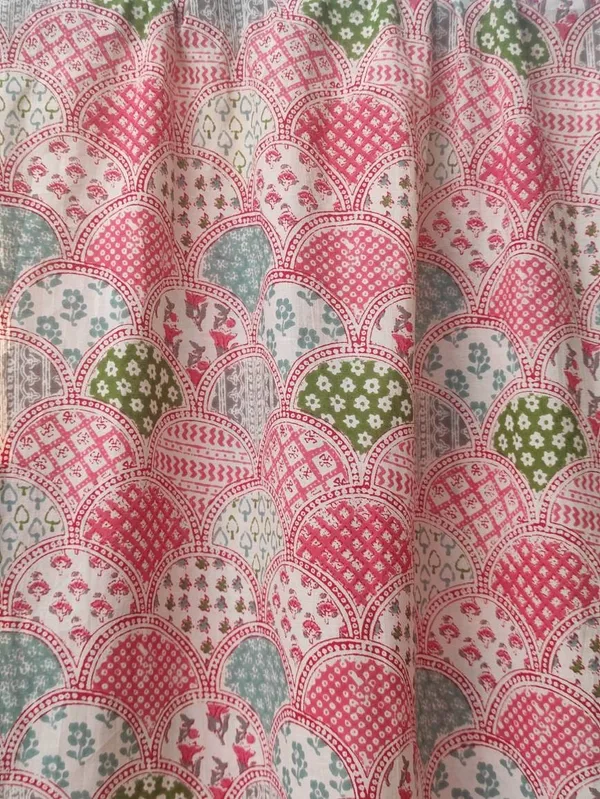 Block_Print_Cotton_Curtain_Set:_Pastel_Semi_Sheer_Drapes