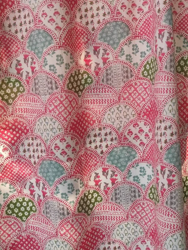 Block_Print_Cotton_Curtain_Set:_Pastel_Semi_Sheer_Drapes