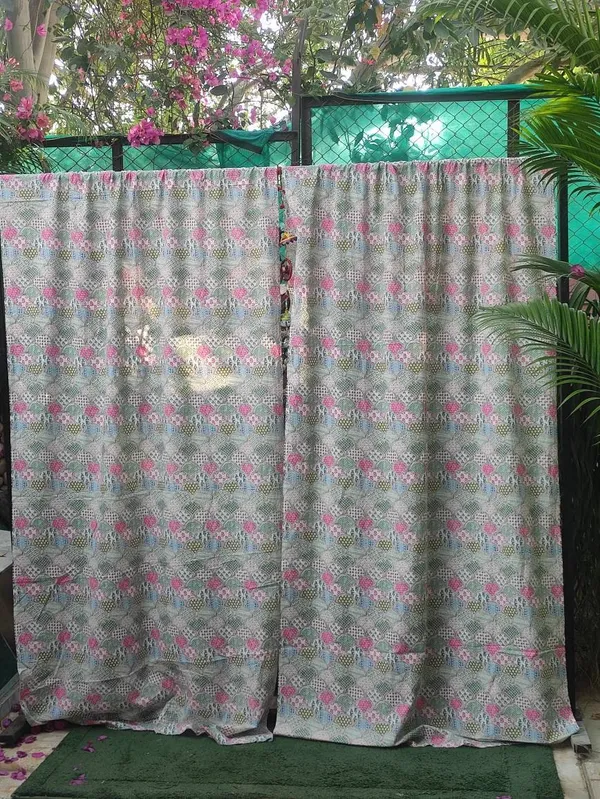 Block_Print_Cotton_Curtain_Set:_Pastel_Semi_Sheer_Drapes_(44"_Wide)