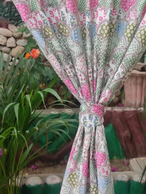 Block_Print_Cotton_Curtain_Set:_Pastel_Semi_Sheer_Drapes_(44"_Wide)
