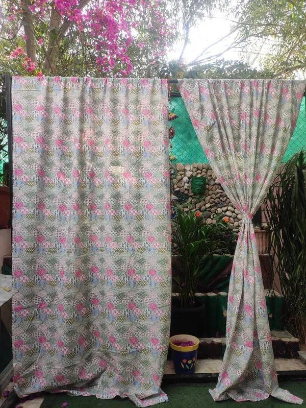Block_Print_Cotton_Curtain_Set:_Pastel_Semi_Sheer_Drapes_(44"_Wide)