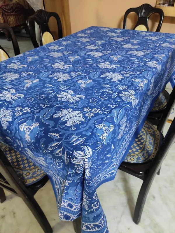 Indian_Block_Print_Tablecloth:_Floral_Cotton_Farmhouse_Table_Cover