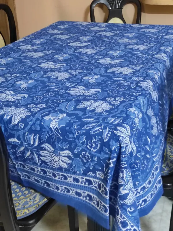 Indian_Block_Print_Tablecloth:_Floral_Cotton_Farmhouse_Table_Cover