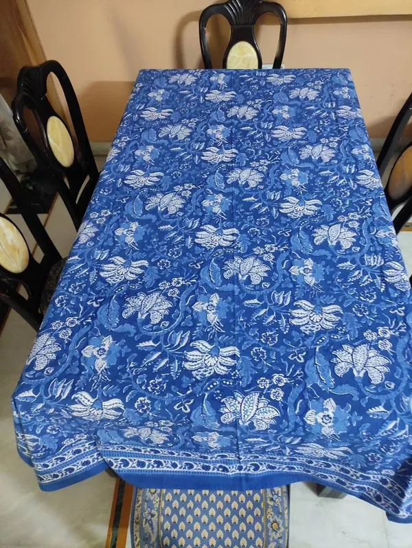 Indian_Block_Print_Tablecloth:_Floral_Cotton_Farmhouse_Table_Cover