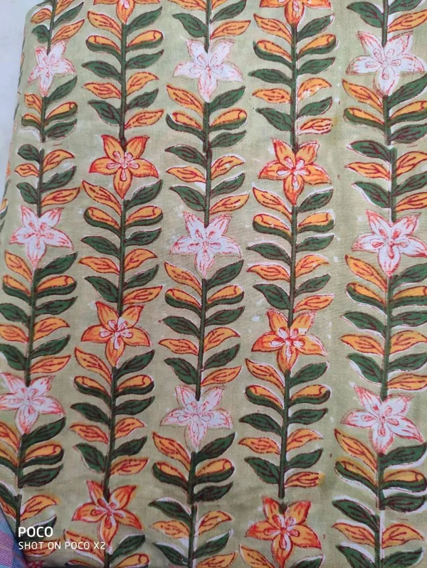 Indian_Floral_Block_Print_Cotton_Fabric:_Soft_Sewing_Material