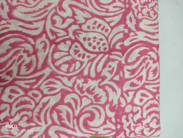 Pink_Floral_Hand_Block_Print_Cotton_Fabric:_Soft_Dressmaking_Material