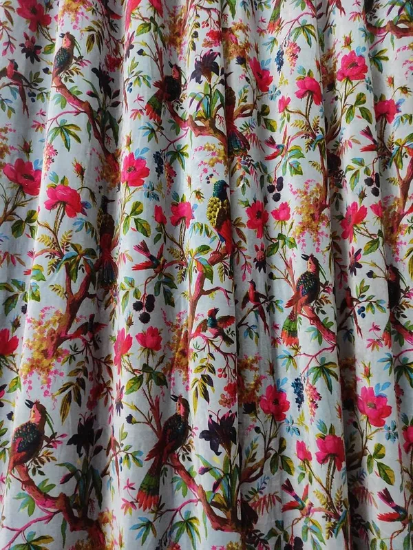 Vintage_Style_Bird_Print_Cotton_Velvet_Curtain_Set:_Boho_Luxury_Drapes