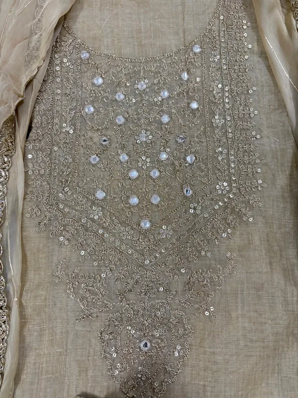 Unstitched_Beige_Maheshwari_Handloom_Suit_For_Women