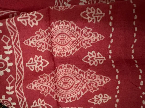 Red_And_Black_Colour_Cotton_Unstitched_Ajrak_Print_Suit_With_Dupatta_For_Women