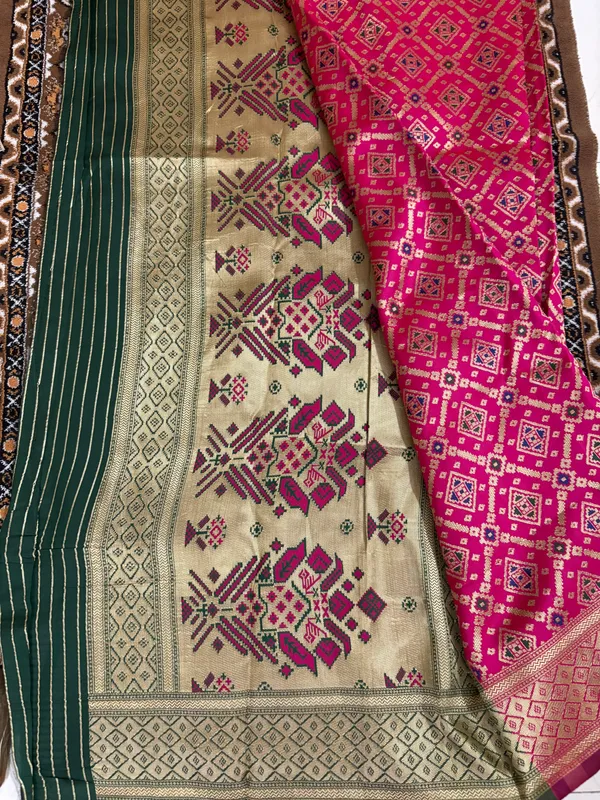 Pink_And_Green_Silk_Saree_For_Women