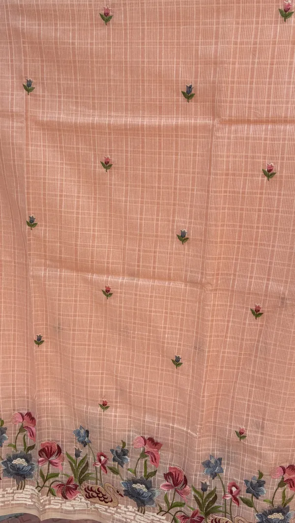 Kota_doria_saree_with_embroidery