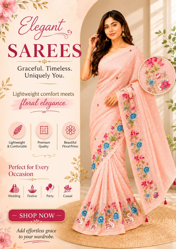 Kota_doria_saree_with_embroidery