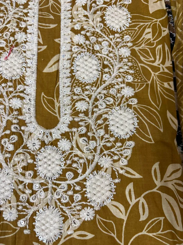 Mustard_Yellow_Unstitched_Cotton_Suit_Set_For_Women