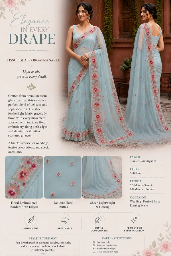 Seafoam_Green_Tissue_Glass_Organza_Saree