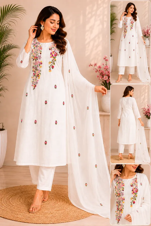 Stiched_3_piece_cotton_linen_kurti_set_with_hand_embroidery