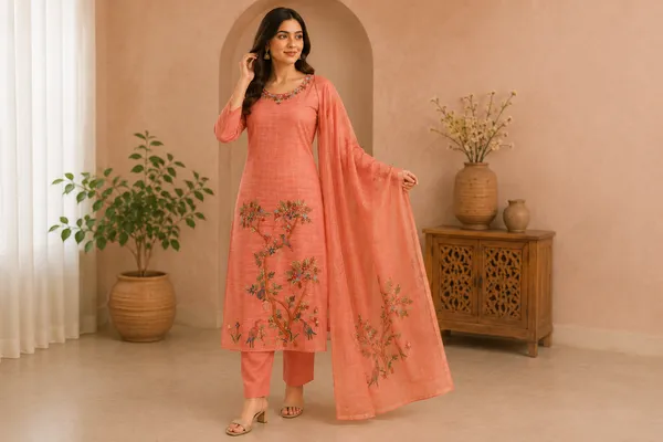 Stiched_kota_doria_3_piece_hand_embroidery_set