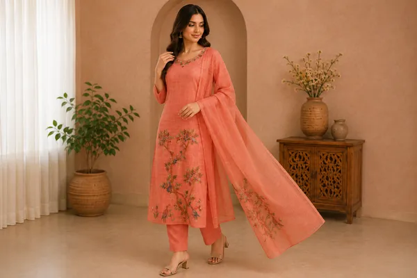 Stiched_kota_doria_3_piece_hand_embroidery_set