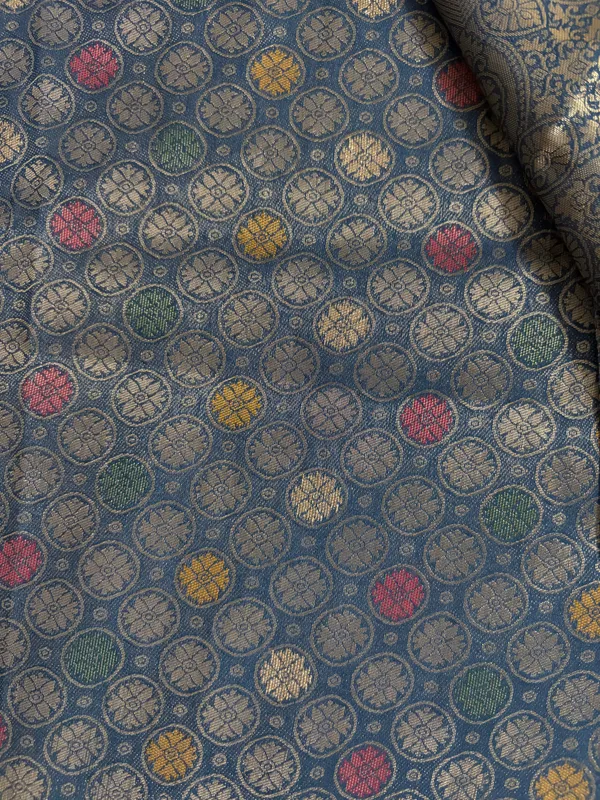 Peacock_Blue_And_Purple_Silk_Saree_For_Women