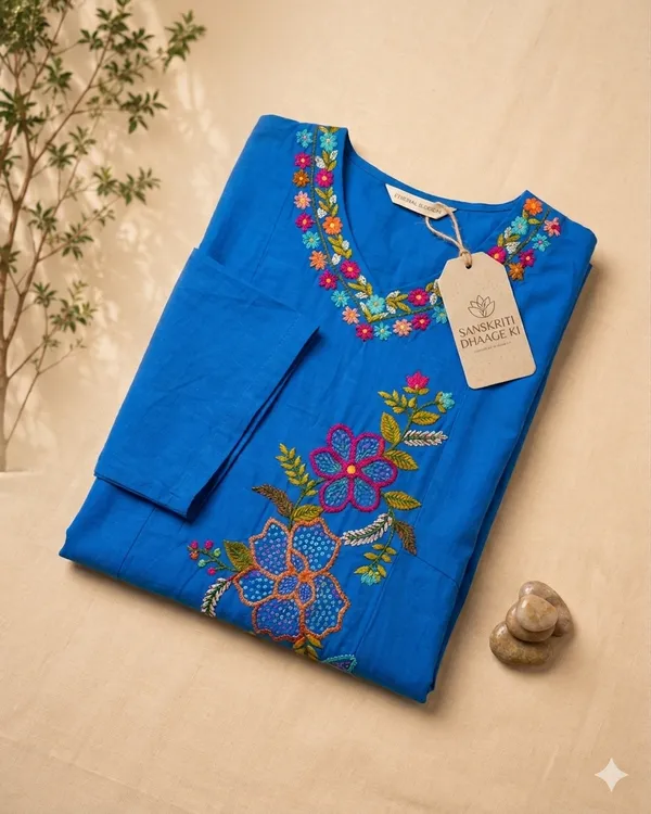 Long_one_piece_stiched_hand_embridery_kurti