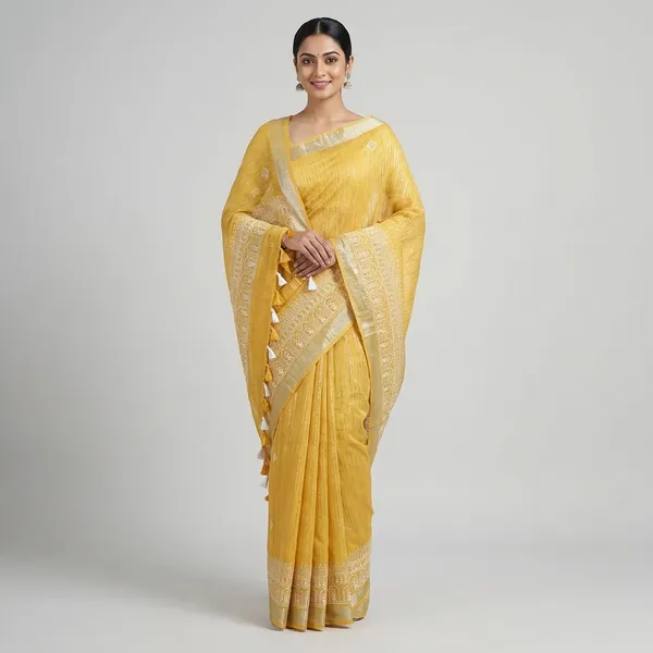 Multi_Color_Tussar_Saree_For_Women