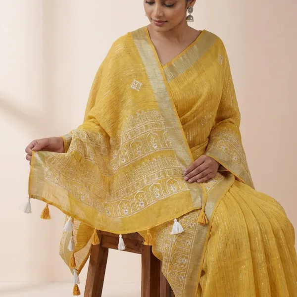Multi_Color_Tussar_Saree_For_Women