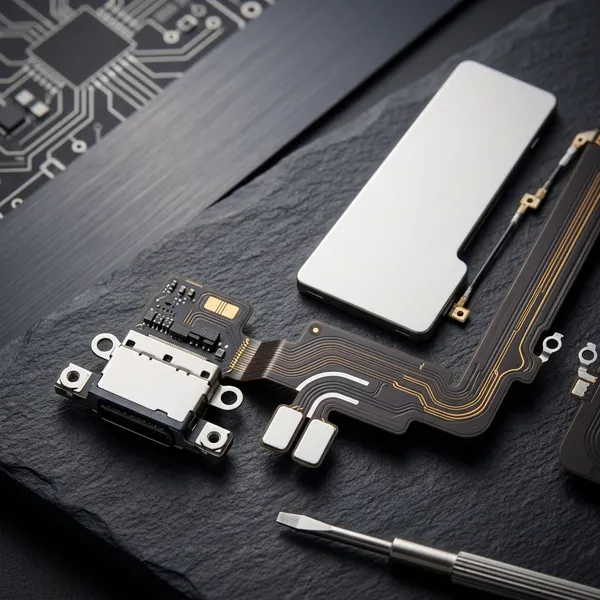Charging_Flex_Cable_Connector_Pcb_Board_For_Iphone_16_Pro_Max