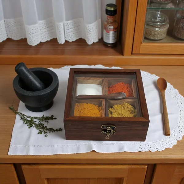 Wooden_Spice_Storage_Box_With_Glass_Lid