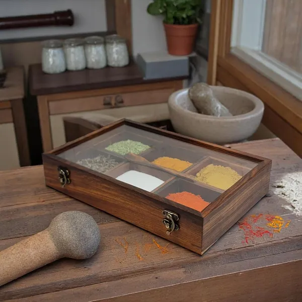 Wooden_Spice_Box_With_Glass_Lid