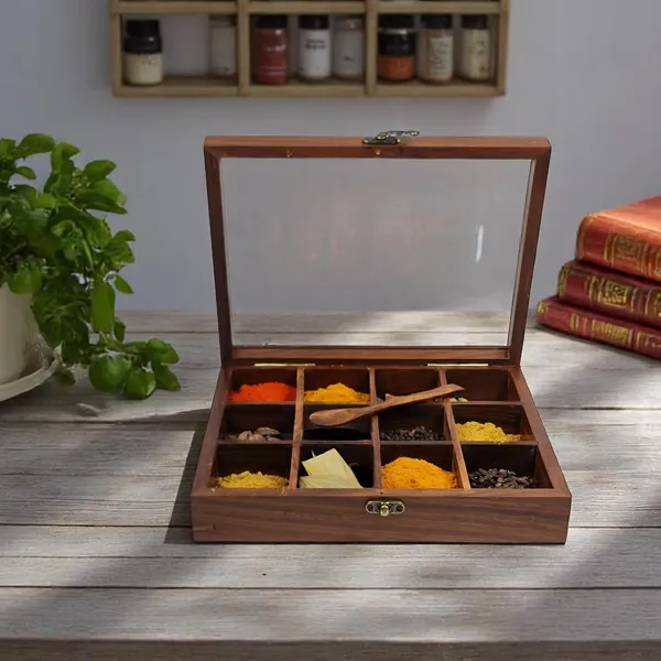 Wooden_Spice_Box_With_Glass_Lid