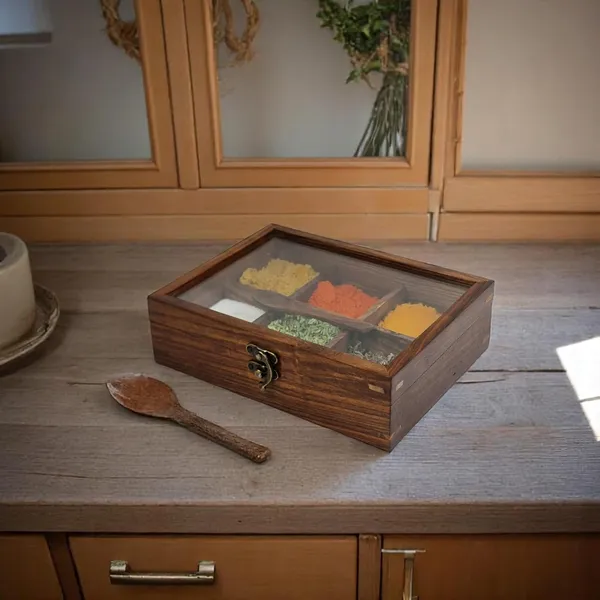 Wooden_Spice_Box_With_Glass_Lid