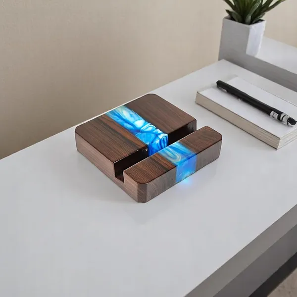 Wooden_Phone_Stand_With_Resin_Accent
