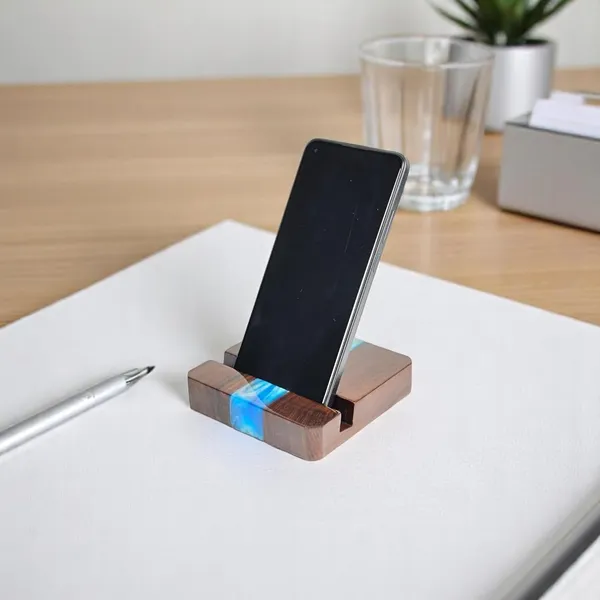 Wooden_Phone_Stand_With_Resin_Accent