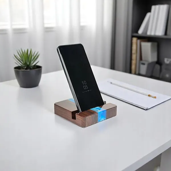 Wooden_Phone_Stand_With_Resin_Accent