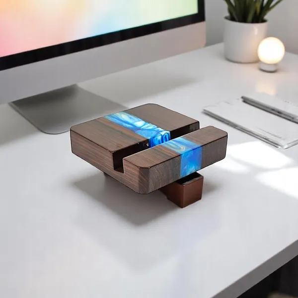 Wooden_Phone_Stand_With_Resin_Accent