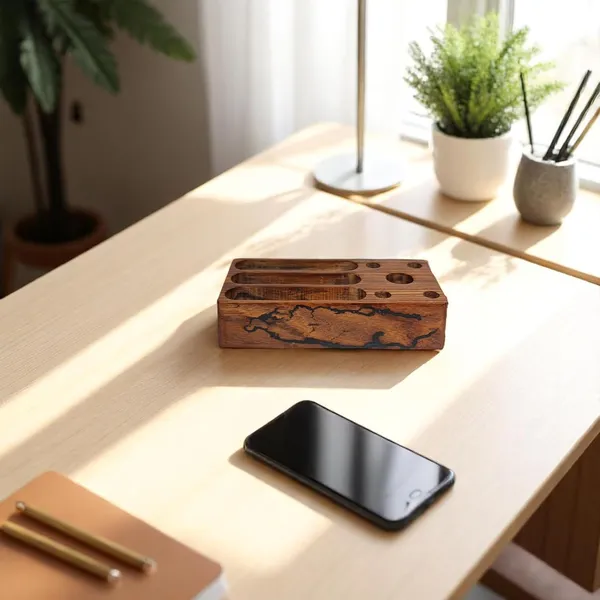Wooden_Business_Card_And_Pen_Holder_Stand