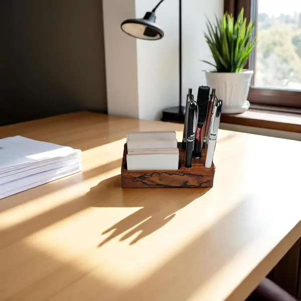 Wooden_Business_Card_And_Pen_Holder_Stand