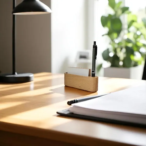 Wooden_Desktop_Card_Holder_And_Pen_Stand