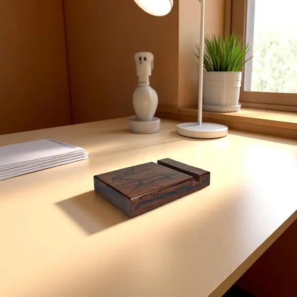 Wooden_Phone_Stand_With_Resin_Design