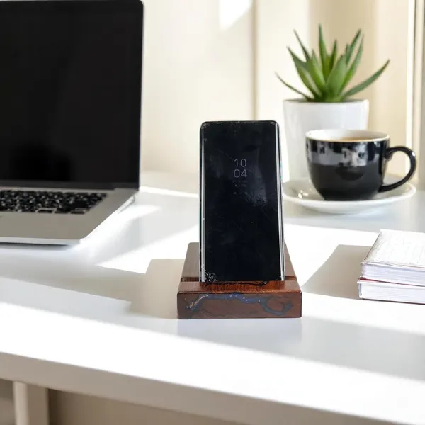 Wooden_Phone_Stand_With_Resin_Design