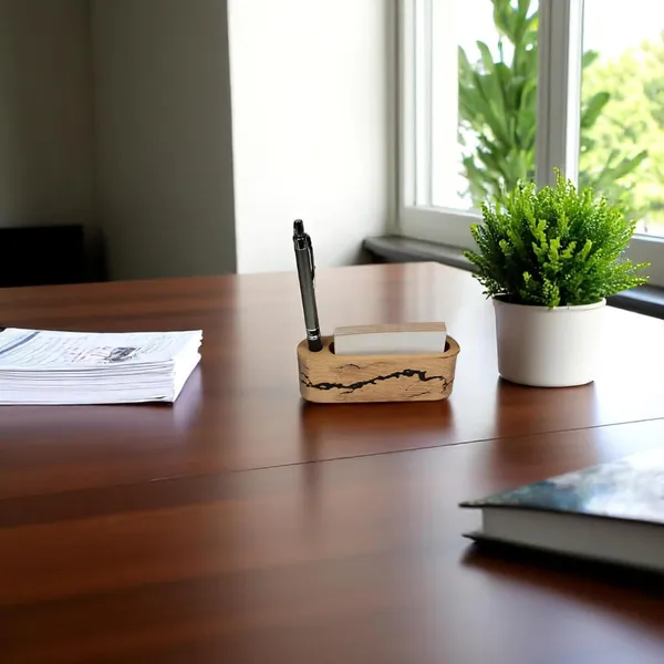 Wooden_Business_Card_And_Pen_Holder_Stand