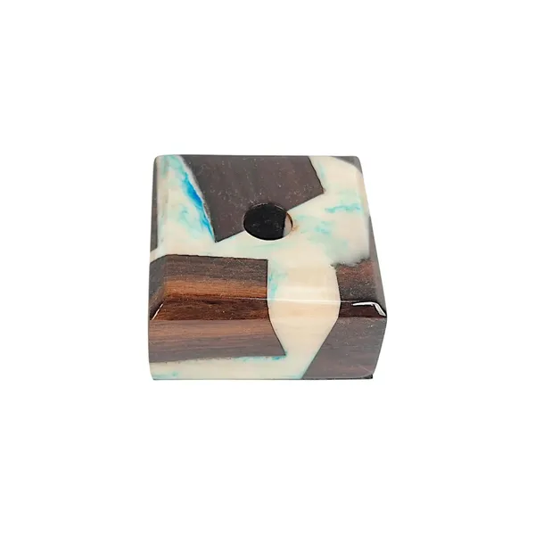 Wooden_Pen_Holder_With_Turquoise_Inlay