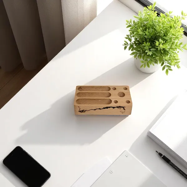 Wooden_Desk_Organizer_With_Pen_Holder_And_Business_Card_Stand