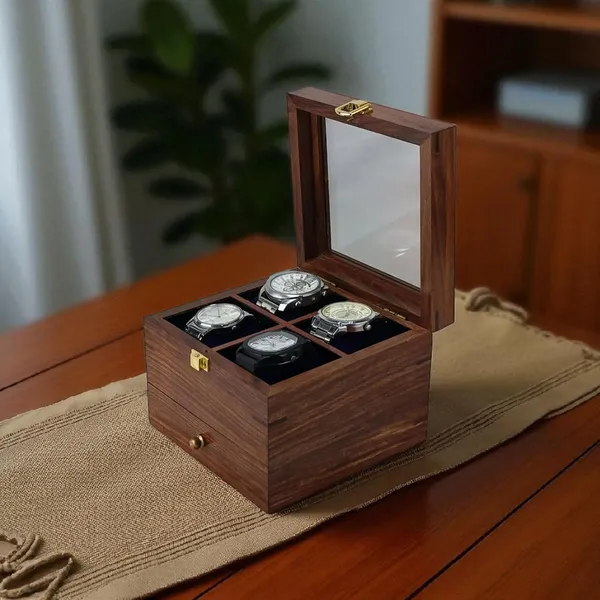 Wooden_Watch_Storage_Box_With_Drawer