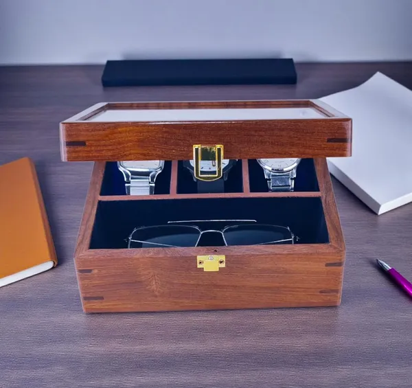 Wooden_Display_Case_For_Watches_And_Sunglasses