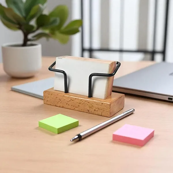 Wooden_Business_Card_Holder_With_Metal_Frame